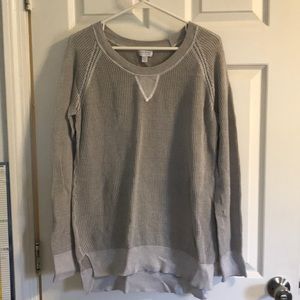 A Pea in the Pod oversized knit sweater.